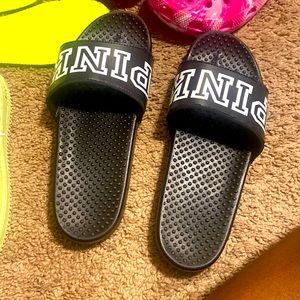 Pink slides womens